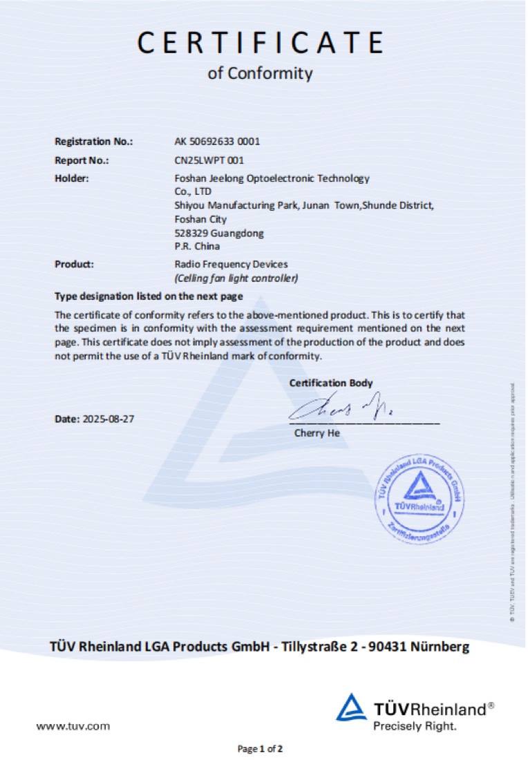 JEELANG certification
